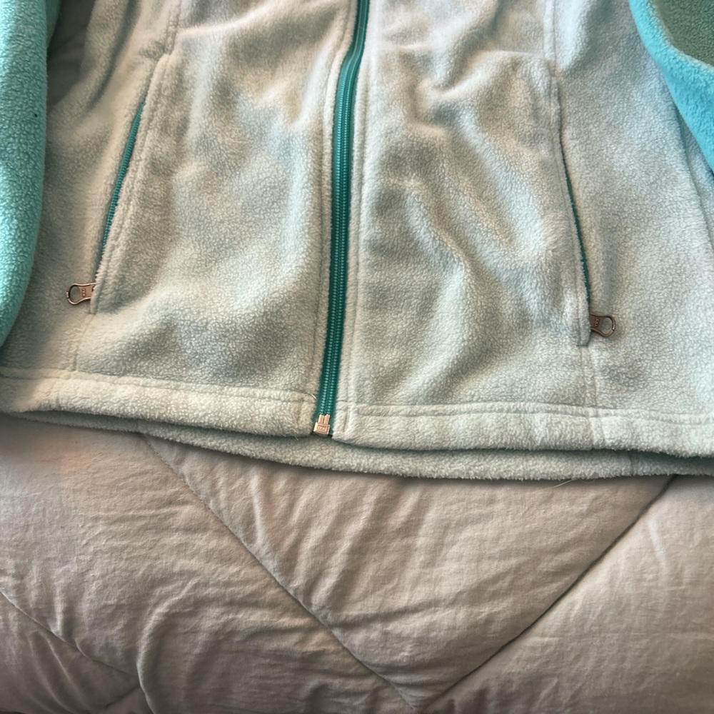 Columbia Aqua and Mint Fleece Jacket - Picture 3 of 4